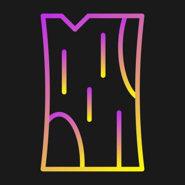 t harfinin vektör eğrisi simgesi