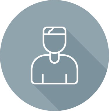 Avatar Adam vektör simgesi