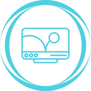 Modern eğitim ikonunun vektör illüstrasyonu