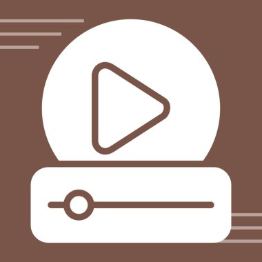 video dosyası simge vektör çizim