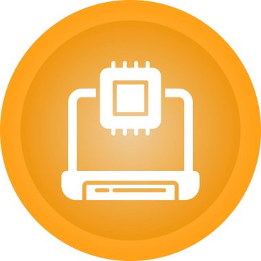 İşlemci simgesi, vektör illüstrasyonu