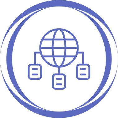 küresel bağlantı. Basit resimleme