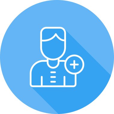 Bir doktor simgesinin vektör çizimi