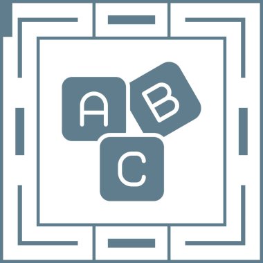 Bir b simgesinin vektör illüstrasyonu