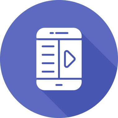 Cep telefonu. Web simgesi basit illüstrasyon