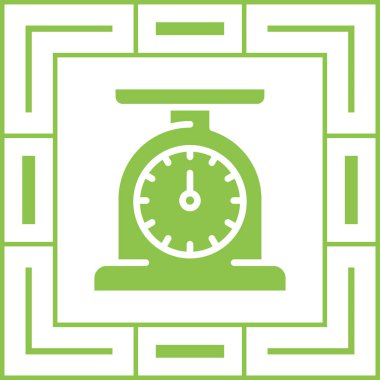 Saat simgesinin vektör illüstrasyonu