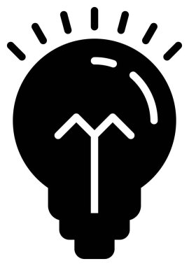 trend biçimi izole edilmiş arkaplanda beyin ampulü simgesi