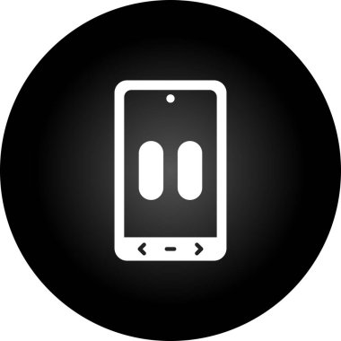 Akıllı telefon simgesinin vektör illüstrasyonu