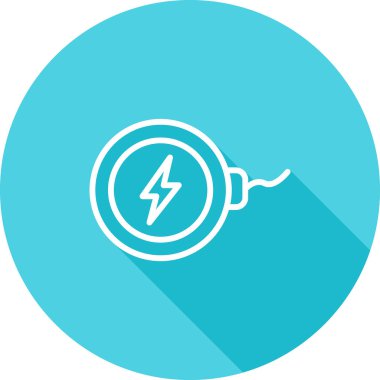 Çemberde dolgu simgesi, vektör illüstrasyonu