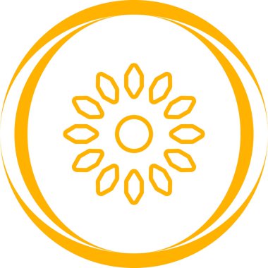 güzel güneş vektör simgesi