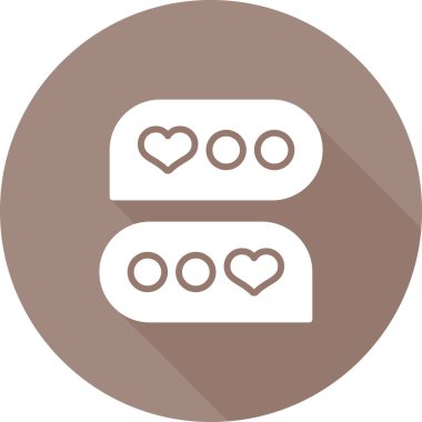 Sohbet simgesi vektör illüstrasyonu