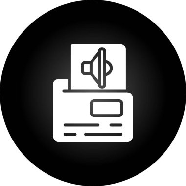 belge simgesi vektör illüstrasyonu