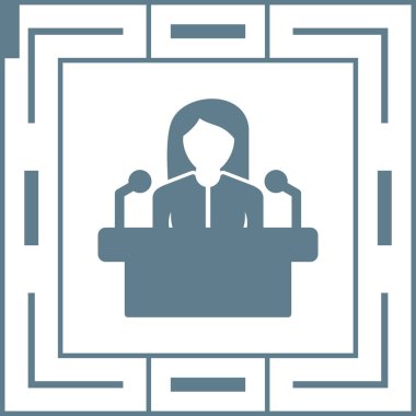 Sunu simge. Vektör çizim.