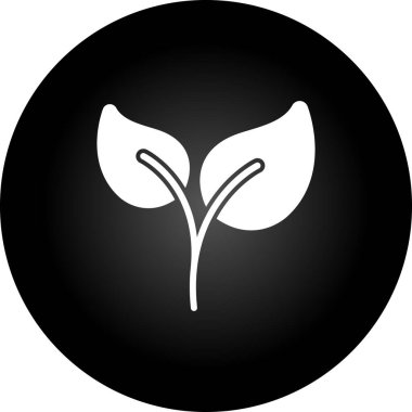 Yaprak simgesi. vektör illüstrasyonu