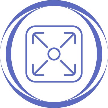 Bir pusula simgesinin vektör illüstrasyonu