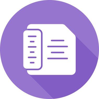 Dosya. Web simgesi basit illüstrasyon