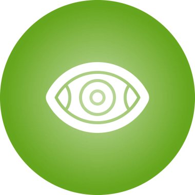 Göz simgesinin vektör illüstrasyonu