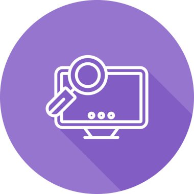 bilgisayar vektör illüstrasyonu modern simge