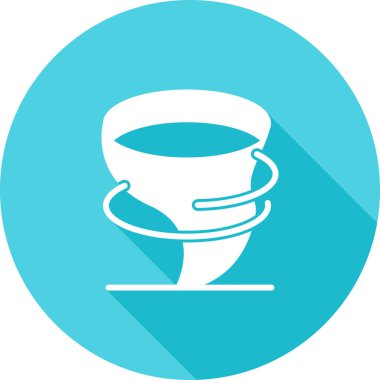 Bardak. Web simgesi basit illüstrasyon