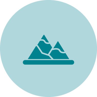 vektör dağ simgesi illüstrasyonu