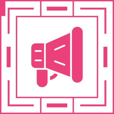 megafon ikon vektör illüstrasyon tasarımı