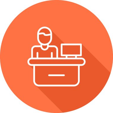 Ofis oluşturma simgesinin vektör illüstrasyonu