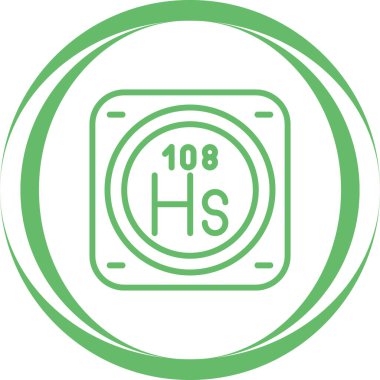 metal kimyasal element simgesi, basit satır biçimi