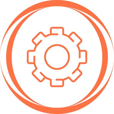 dişli simgesi vektör illüstrasyonu