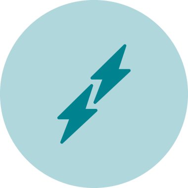 Şimşek simgesi. vektör illüstrasyonu