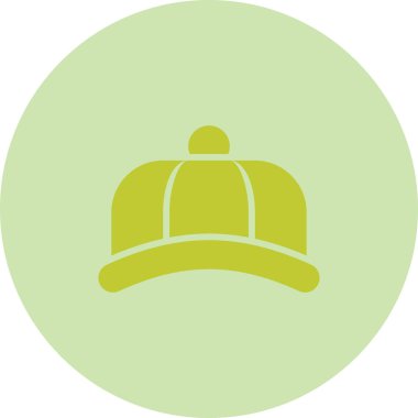 Bir beyzbol ikonunun vektör illüstrasyonu