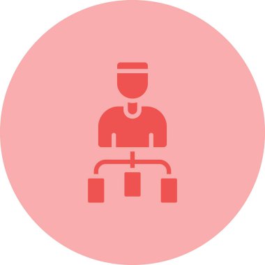 Elinde bavul olan bir adamın vektör çizimi