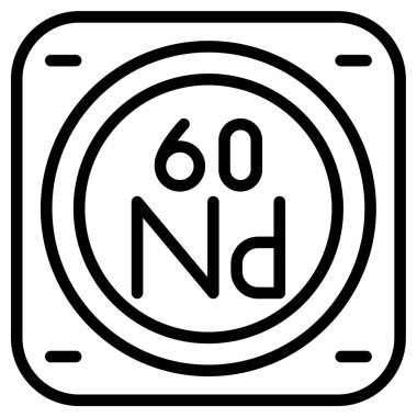 60 kimyasal kimyasal sembol, vektör işareti