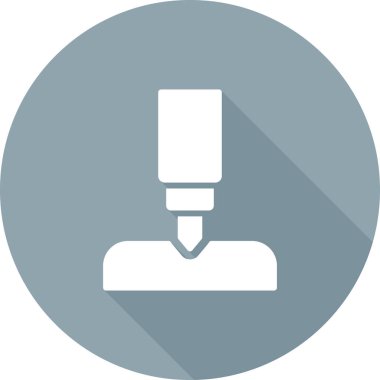 tornavida düz ikon vektör çizimi