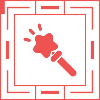 Meşale simgesi vektör illüstrasyonu