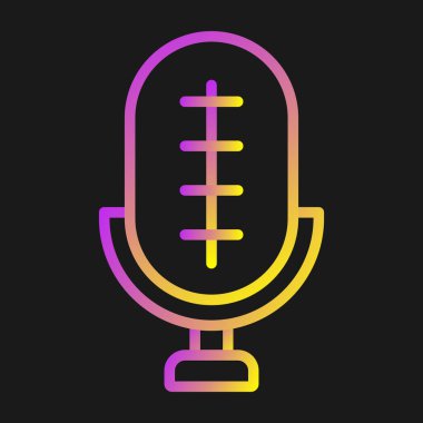 microphone icon web simple illustration