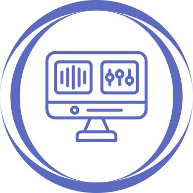 İnternet konseptinin web simgesi, vektör illüstrasyonu