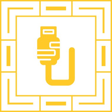 Fiş. Web simgesi basit illüstrasyon