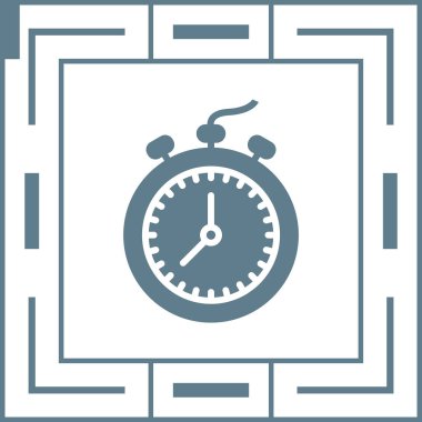 Moda Biçiminde Saat Simgesi İzole Arkaplan