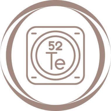 metal kimyasal element simgesi, basit satır biçimi