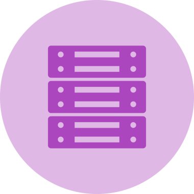 Sunucu. Web simgesi basit illüstrasyon