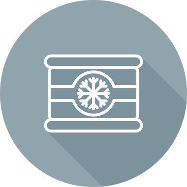 Kar Tanesi simgesinin vektör çizimi