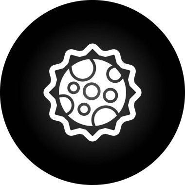 Modern b 'nin vektör illüstrasyonu pizza ikonundan yoksun