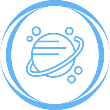 Gezegen ikonu vektör illüstrasyonu