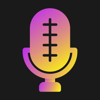 microphone icon web simple illustration