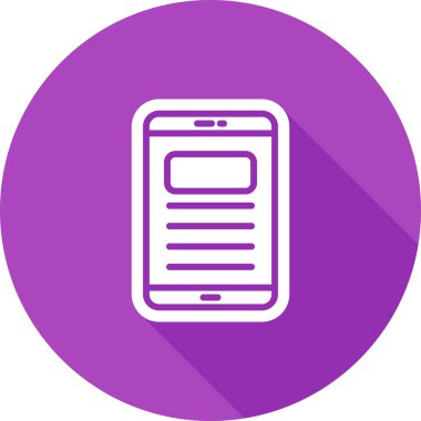 Akıllı telefon vektör satırı simgesi