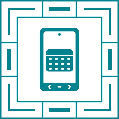 Akıllı telefon simgesinin vektör illüstrasyonu