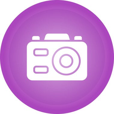 Modern kamera simgesinin vektör illüstrasyonu