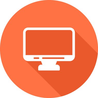 Bilgisayar. Web simgesi basit illüstrasyon