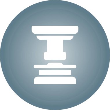 Law düz simgesi, vektör illüstrasyonu