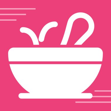 Bir kase eriştenin vektör çizimi